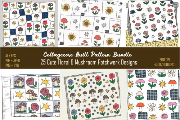 Cottagecore Quilt Pattern Bundle