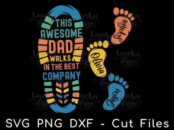 Dad Footstep Baby Feet Father's Day
