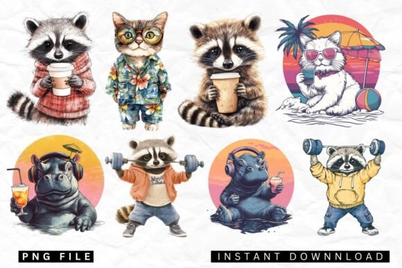Funny Animal Sublimation Bundle