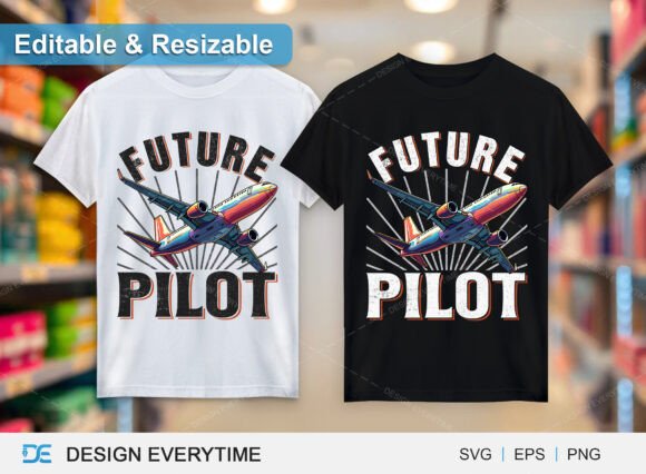 Future Pilot T-Shirt Design Graphics