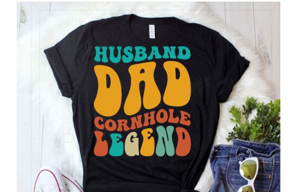 Husband Dad Cornhole Legend T Shirt