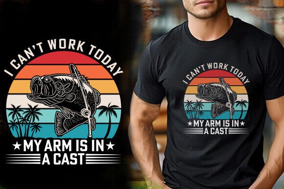 I CAN’T WORK TODAY MY ARM IS IN A CAST T Graphics and T-Shirt Designs