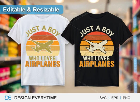 Just a Boy Who Loves Airplanes Graphics