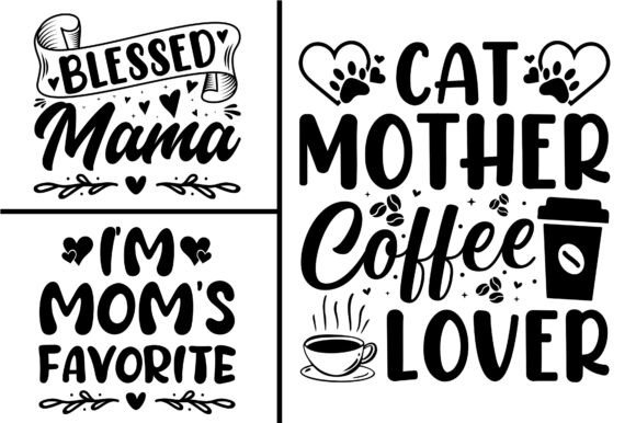 Mama Mom Mother T-Shirt Design Bundle