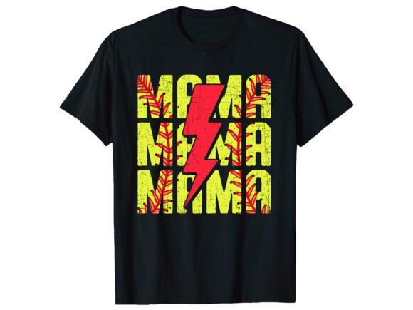 Mama Softball T-Shirt PNG SVG