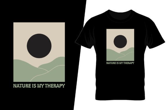 Minimalist Landscape T-Shirt Design: Graphics for Local Business