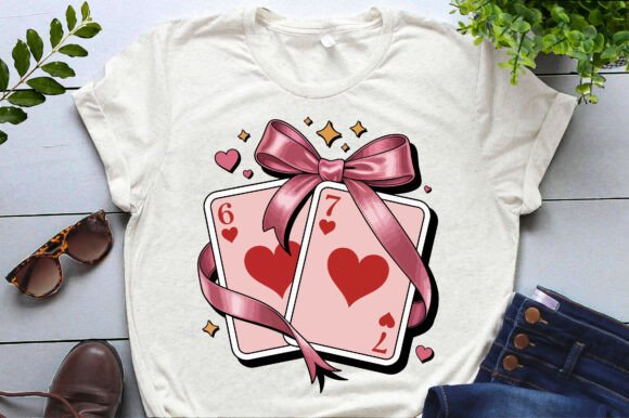 Playing Cards 6 7 Six Seven Valentines