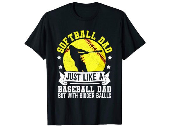 Softball Just Like a T-Shirt PNG SVG