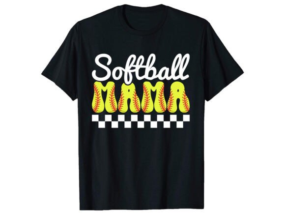 Softball Mama T-Shirt PNG SVG