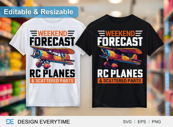 Weekend Forecast RC Planes T-Shirt Graphics